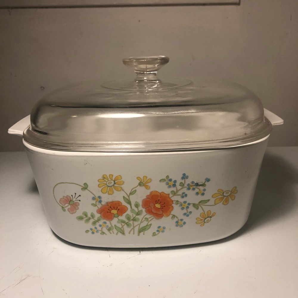 CorningWare 5 quart Wildflower Bouquet with Lid